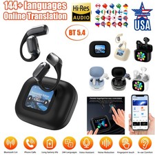 144 Language Translation Earbuds Wireless Bluetooth Two Way Translator Device -A