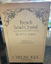 French Lead Crystal Unit No.4 2Parfait/Sour