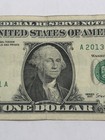 July 1 2013 Bday/Anniversary Fancy Serial 2017 Very Circulated $1 Dollar Note — photo 3