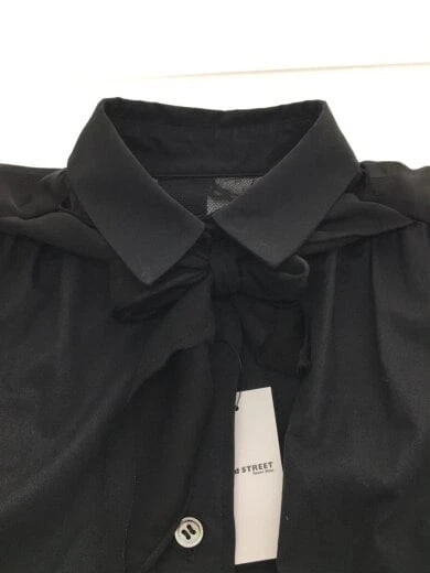sacai 18SS Ruffle Abito senza maniche 1 Poliestere BLK Colore tinta unita 18 03795