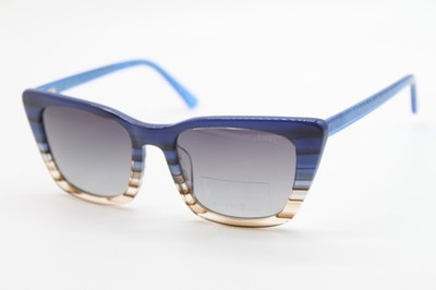 NEW NICOLE MILLER MONACO C01 BLUE BROWN POLARIZED AUTHENTIC SUNGLASSES 52-19