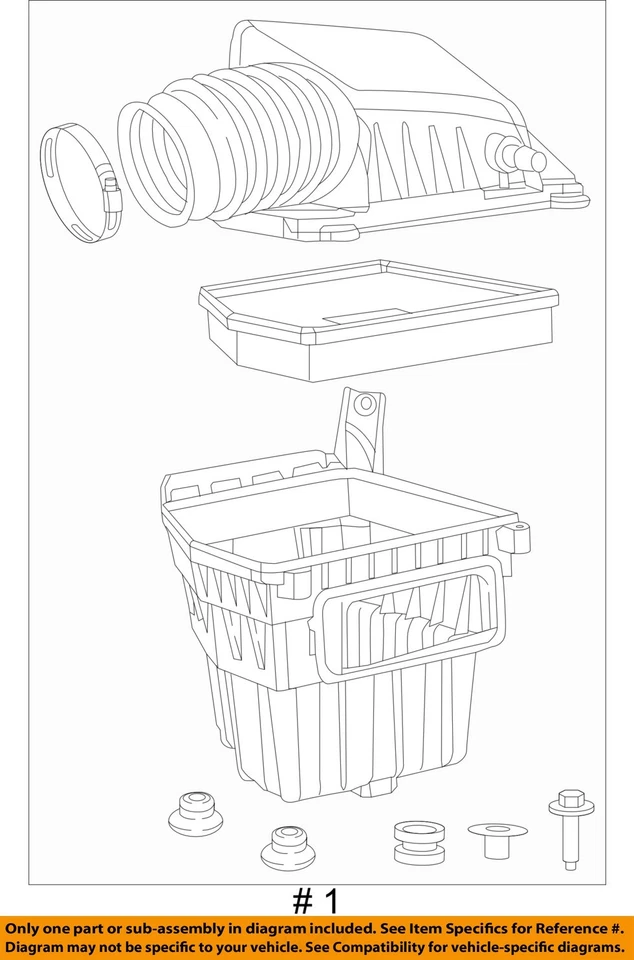 Коробка воздухоочистителя 2021 Jeep/Plymouth Voyager полный привод 3,6 л б/у от оригинального производителя 113 000 миль - Изображение 4 из 4