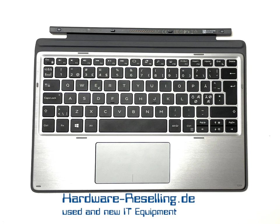 Dell K18M Tastatur QWERTY dänisch für Latitude 7200 7210 0X1F6N