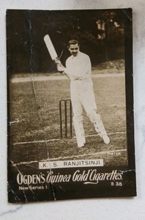 Ogden's Guinea Gold Cigarettes Card New Series 1 B38 K S Ranjitsinji (Cricket)