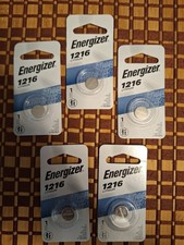 5x Energizer 1216 3V Lithium Coin Cell Watch Battery EXP 03/2031 CR1216 S/H Incl