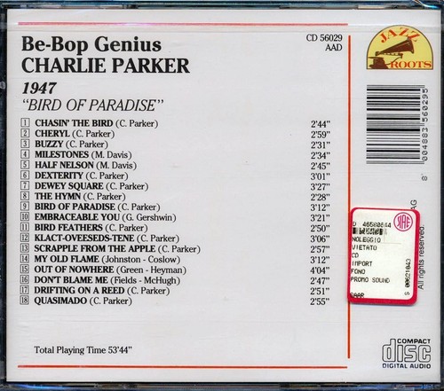 CD Charlie Parker - Be-Bop Genius - Picture 2 of 2