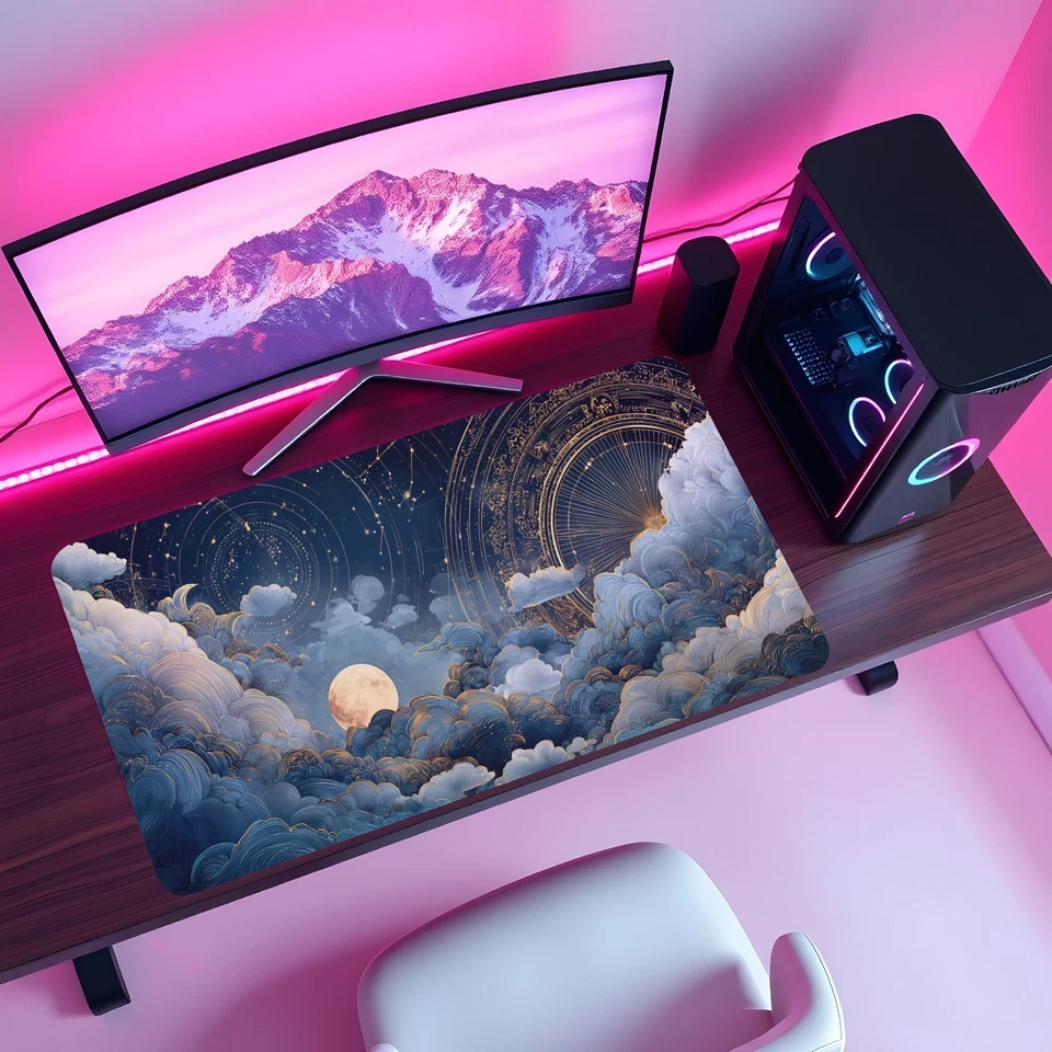 Alfombra de juego MTG | Alfombra de juego temática de noche celestial | Alfombra de juego no oficial Magic The Gathering Foto 4 de 4