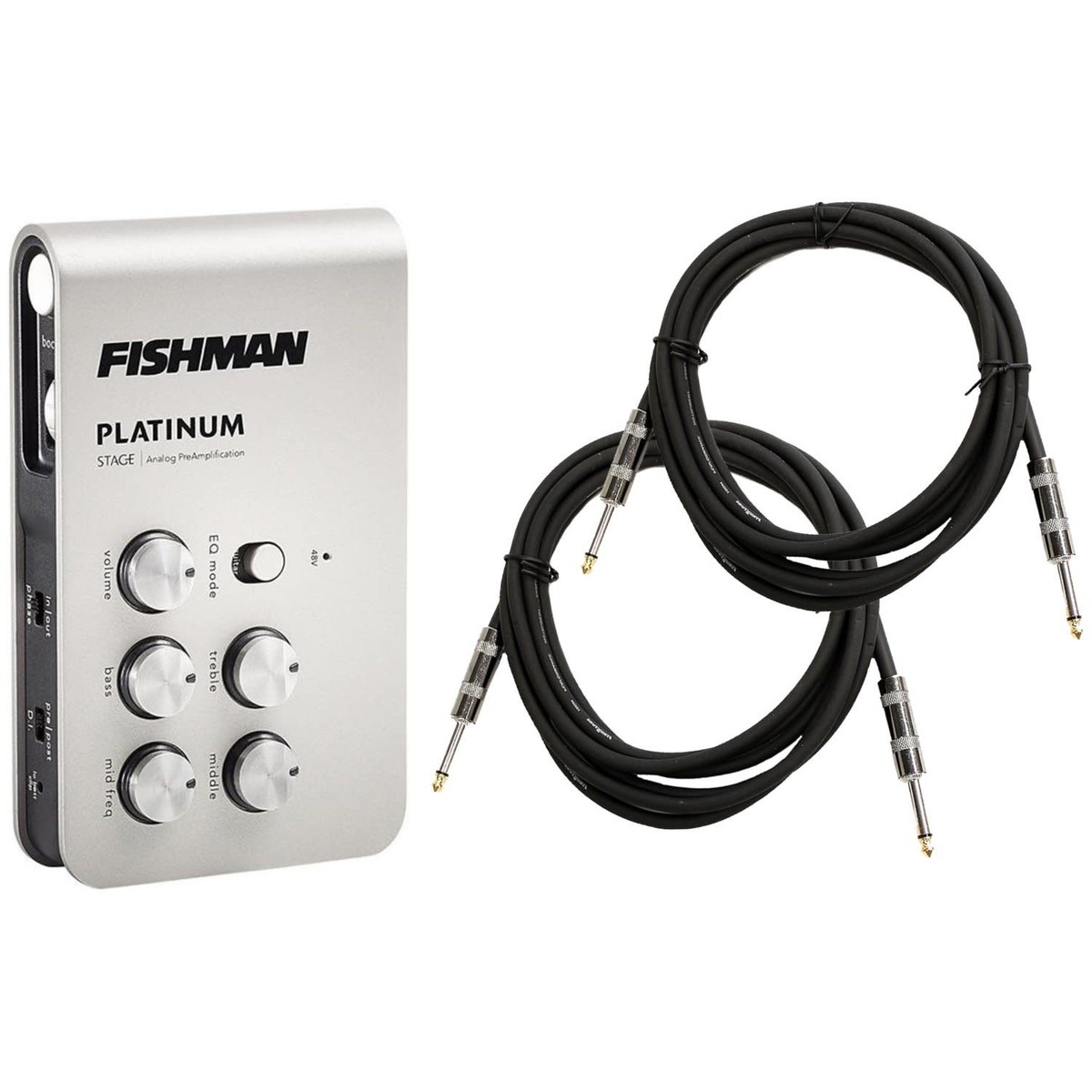 Fishman Platinum Stage EQ/DI Analog Acoustic Instrument Preamp w 