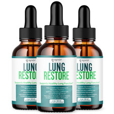  3 Pack Lung Restore Drops Advanced Formula for Lung Health Support 90 Servings