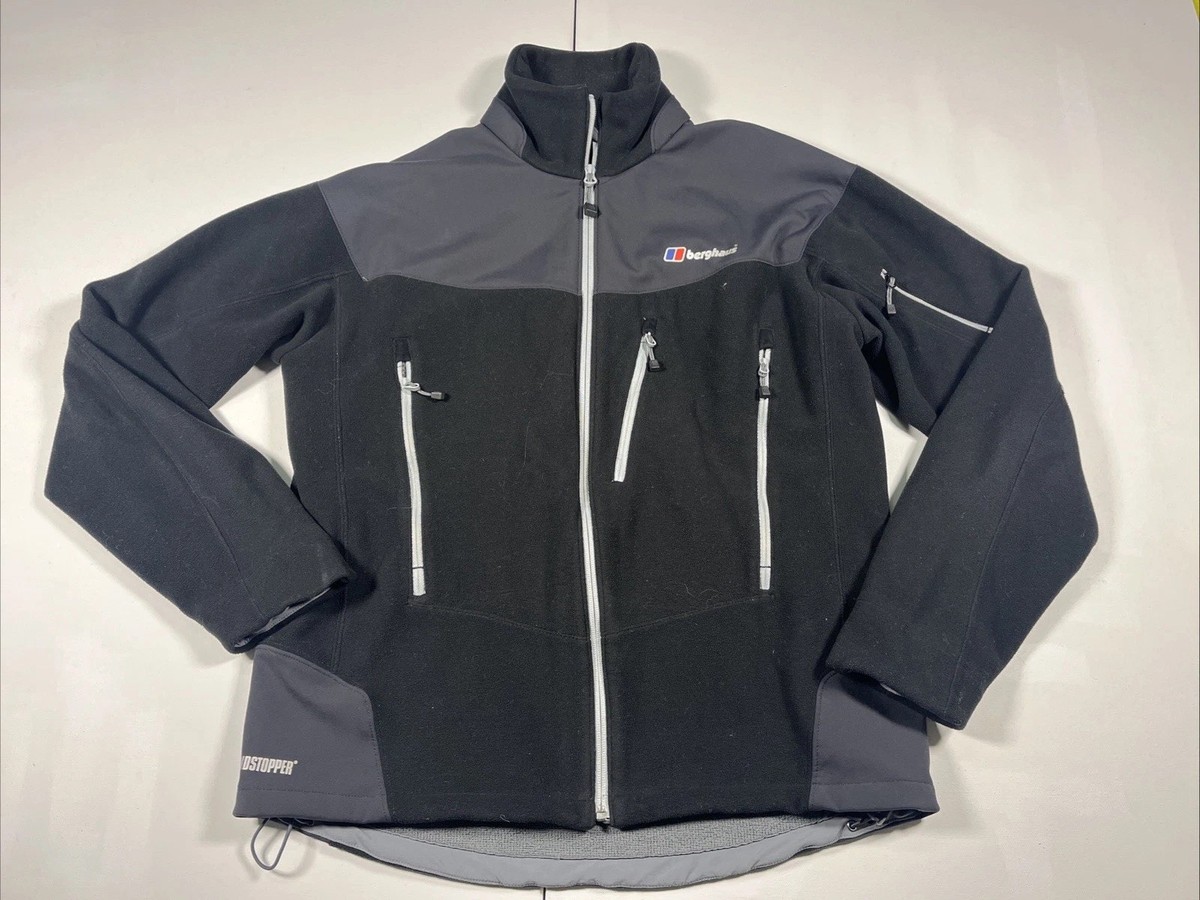 Berghaus Choktoi Windstopper Jacket Fleece Lined Full Zip Black