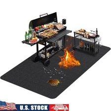 Extra Large Double-Sided Fireproof Waterproof BBQ Grill Mat Outdoor Protection