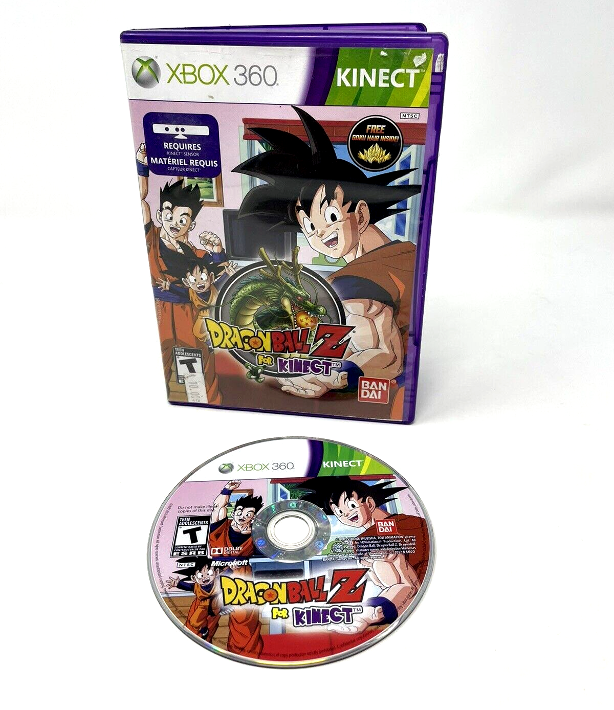 Sensor Kinect Usado Para Xbox 360 Com Jogo Dragon Ball Z for Kinect