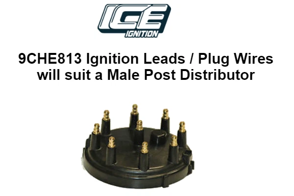 ICE Ignition PRO 100 9 mm Leads - BB CHEV, MALE Dist & Coil, Around Covers - Image 2 of 3