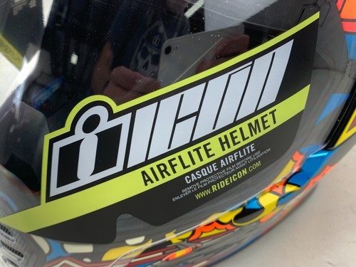 Casco completo de motocicleta Icon Motorsports Airflite Flyboy - talla 3XL - Imagen 5 de 17