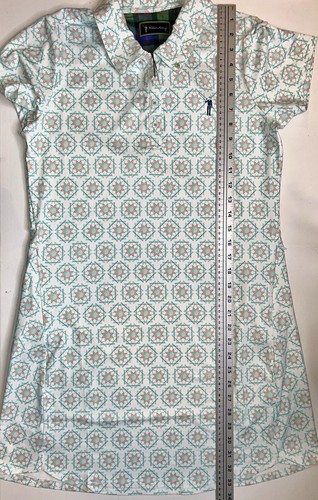 William Murray Women's Golf Dress MEDIUM Polo Floral Geometric Teal White NWT - Picture 10 of 24