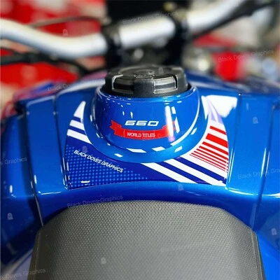 BLACK DOVES GRAPHICS Adesivi 3D protezione Serbatoio Tank Pad compatibili con Aprilia Tuareg 660