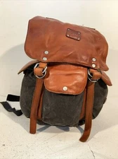 Will Leather Goods Backpack Lennon Black/Tobacco