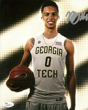 MICHAEL DEVOE signed 8x10 Photo Georgia Tech Basketball JSA Authentication