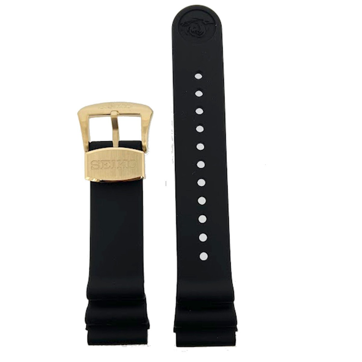 SEIKO PROSPEX SNE498 original rubber black band Gold Color Buckle
