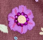 NEW NWT Vintage Storybook Knits Brown “Floral Shrug” 2x SS Sweater Gift Holiday — photo 6
