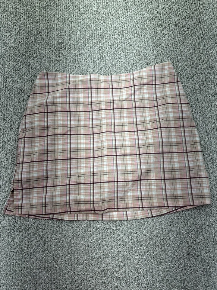 Fashion Bug Skort Pink Plaided Size 14 - Image 2 of 4