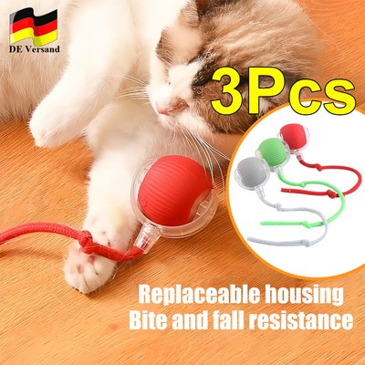3x Smart Ball Cat Toy Automatisch Rollender Katzenball Intelligent Spielzeug DHL