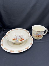 Royal Doulton BUNNYKINS 3 Piece Child's Set Bowl Plate Cup Bone China