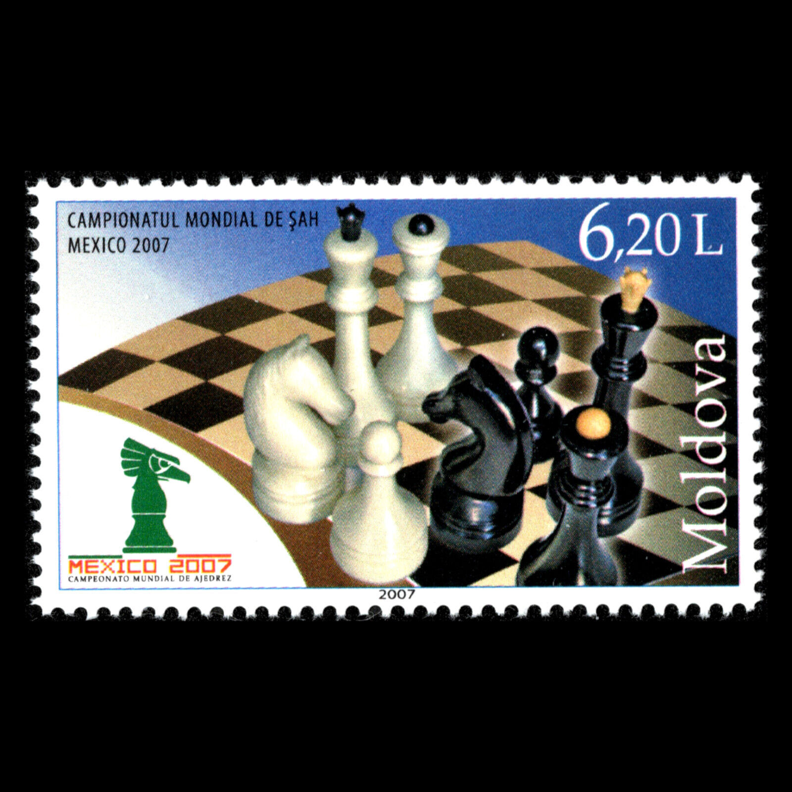 Moldava 2007 - World Chess Championship in Mexico - Sc 574 MNH