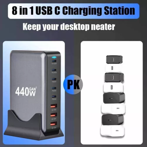 USB-C Fast 100W/200W Charger GaN PD Laptop Power Supply For Macbook iPhone 16 15 - Picture 71 of 76