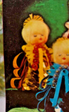 LeeWards BANGELED ANGELS Gold Vintage Sequin Bead Christmas Ornament KIT NOS