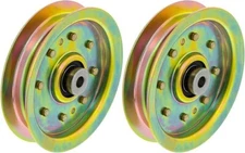 Flat Idler Pulley 2Pack – Steel Replacement for MTD, Troy-Bilt, Cub Cadet
