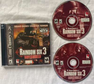 Tom Clancy's Rainbow Six 3: Raven Shield (PC CD-ROM, 2003) 2-Disc Set