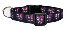 Horror dog collar adjustable buckle collar 5/8"or leash