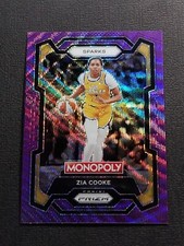 ZIA COOKE 2024 Panini Prizm WNBA Monopoly Purple Wave Prizm Parallel #69 Sparks