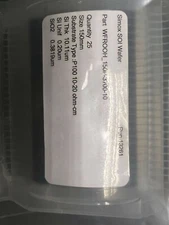 Simox SOI Wafers, 10um Device Si, One Sealed Cassette, 25pcs, 150mm Diameter.