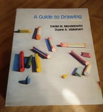 Art GUIDE TO DRAWING Book PB Dan Mendelowitz Duane Wakeham Vtg 4th Edition 1988