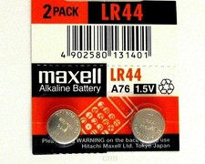 2x LR44 A76 L1154 AG13 357 303 BATTERY MAXELL Fast shipping