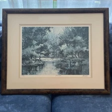 Tom Lynch watercolor print “Spring Light” 351/950 with cert of auth