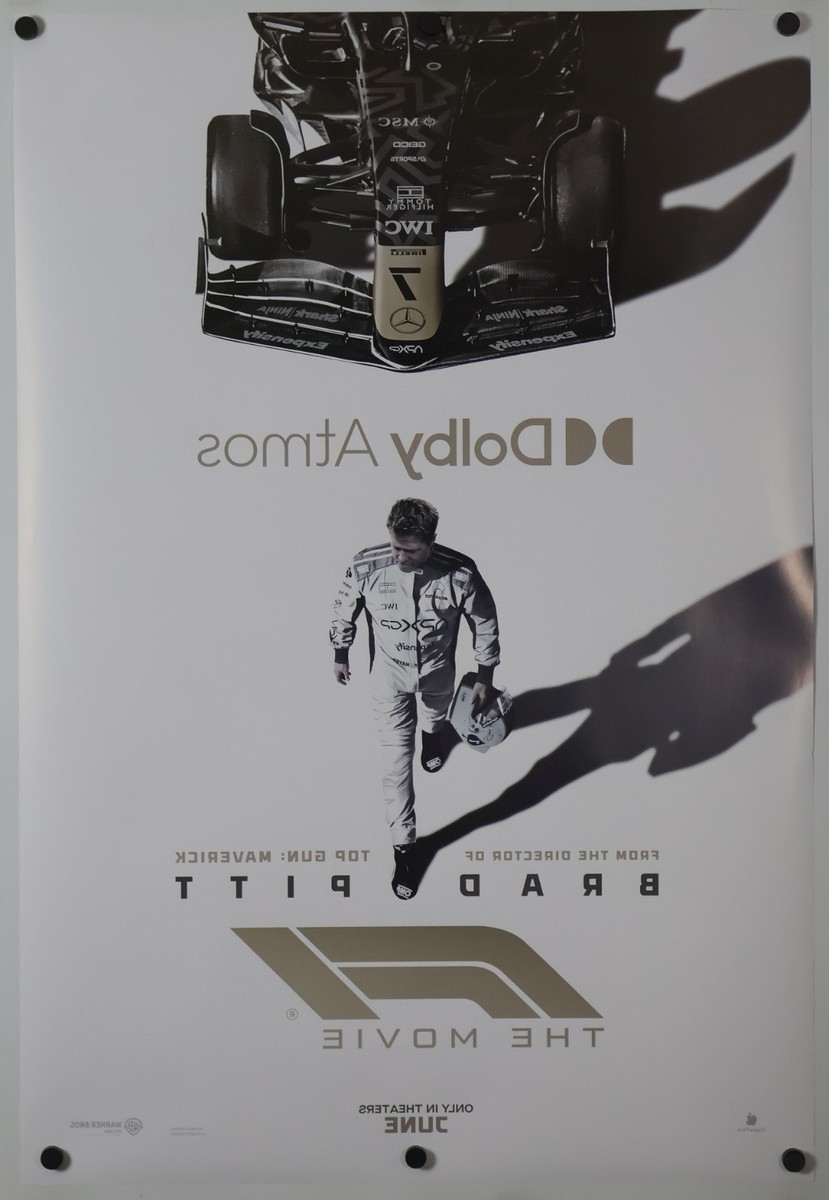 F1 映画　ポスター　リバーシブル F1 Formula One - original DS movie poster 27x40 D/S INTL