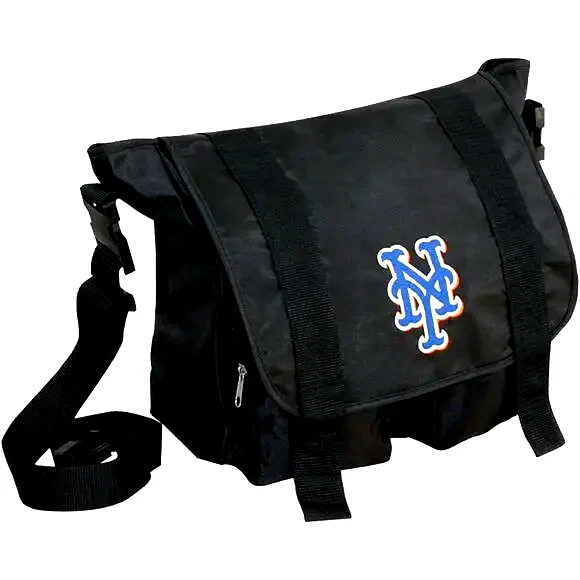MLB New York Mets Premium Diaper Bag With Changing Pad Licensed Black New