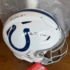 Tyler Warren Signed Autographed Authentic Speed Flex Helmet Fanatics COA