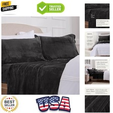 Ultra Soft Micro Fleece Sheets Set with Extra Deep Pockets  Extra Soft Velve...
