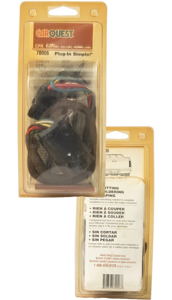 Carquest Trailer Connector Adapter Fits Select 99-09 Chevy GMC Hummer Part 70006 - Image 2 of 4