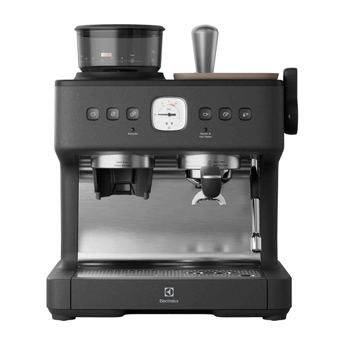 Electrolux Macchina per Caffè Espresso Grind & Brew Serie 800 Matt Black E8EC1-8