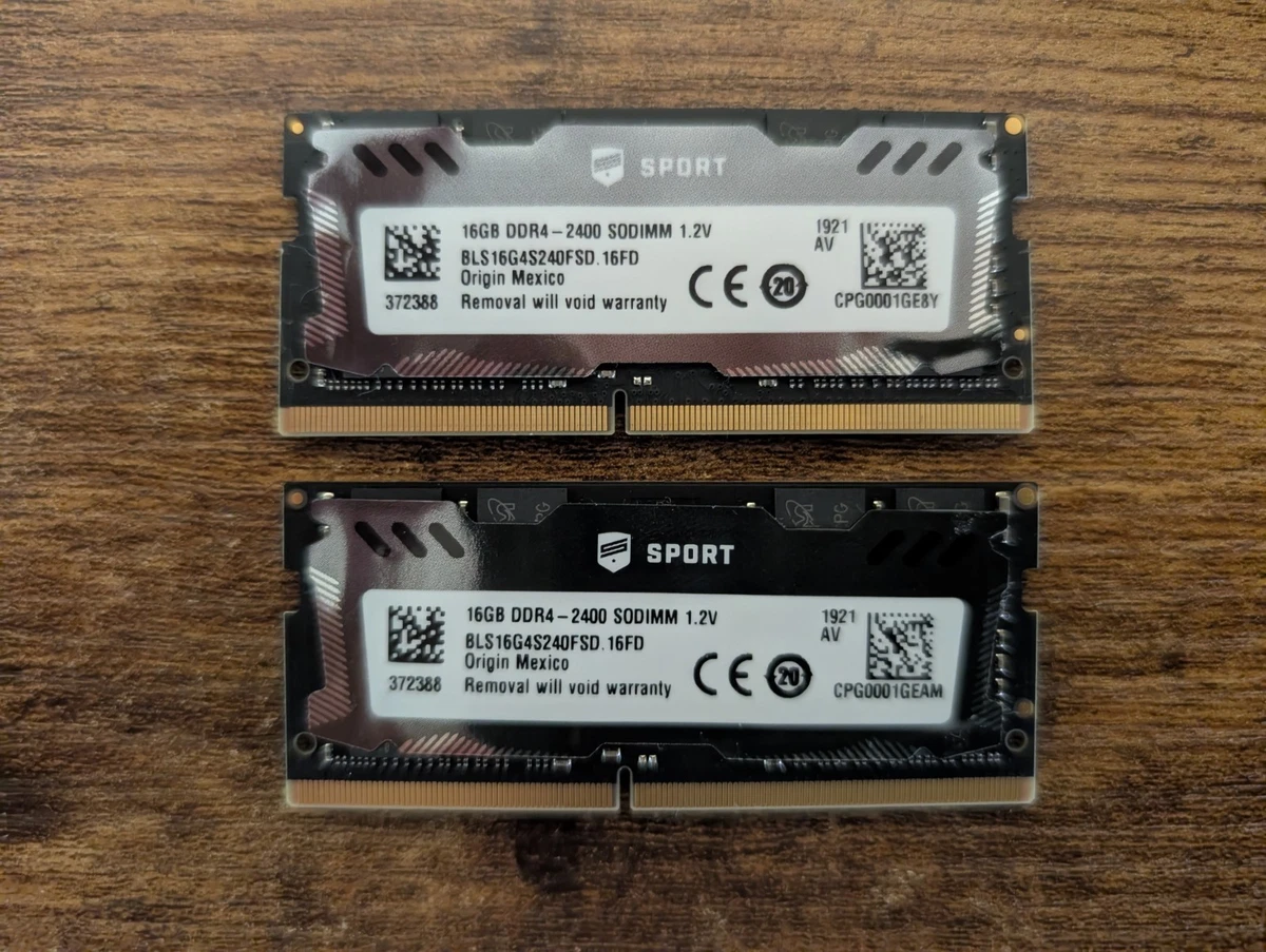 Ballistix Computer PC4-19200 (DDR4-2400) Bus Speed Memory (RAM