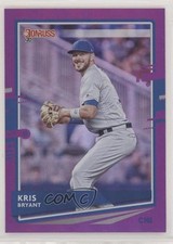 2020 Panini Donruss Photo Variation Holo Purple Kris Bryant (Fielding) #180 03rx