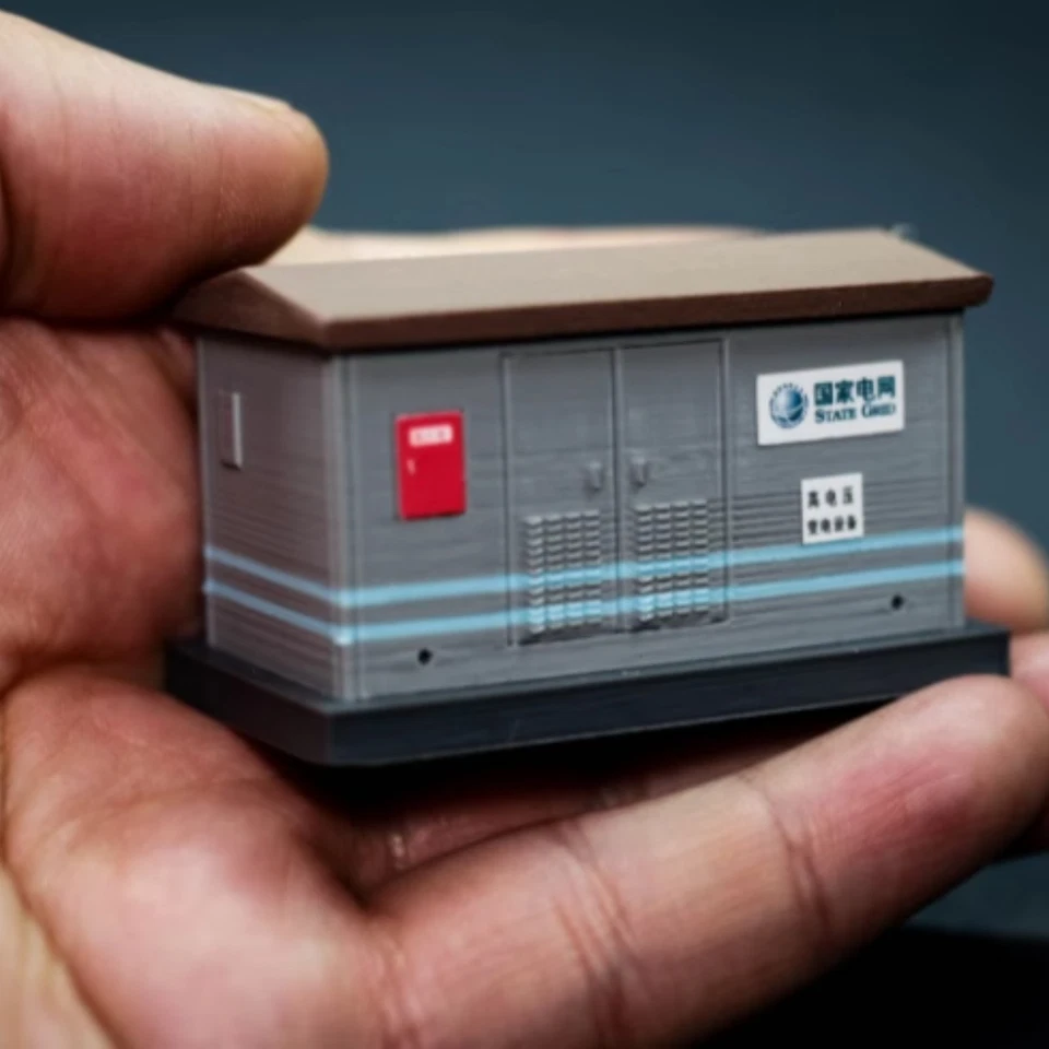 HO 1:87 Scale Substation Transformer Box -Railway Diorama Scenery Building Model - Image 2 of 4