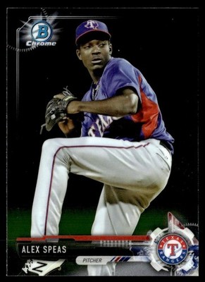 2017 Bowman Chrome Prospects Alex Speas Texas Rangers #BCP68