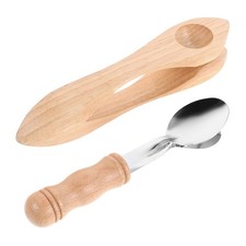 2 Pcs Musical Spoons for Kids Instrument Toy Hand Percussion Instruments