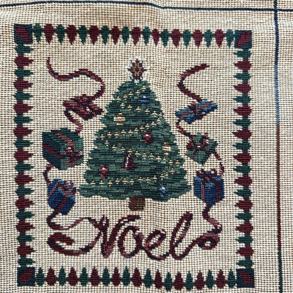 Christmas Tapestry Christmas Fabric /Pillow /Stocking / Cushion Panels 1 Yard - Image 2 of 4